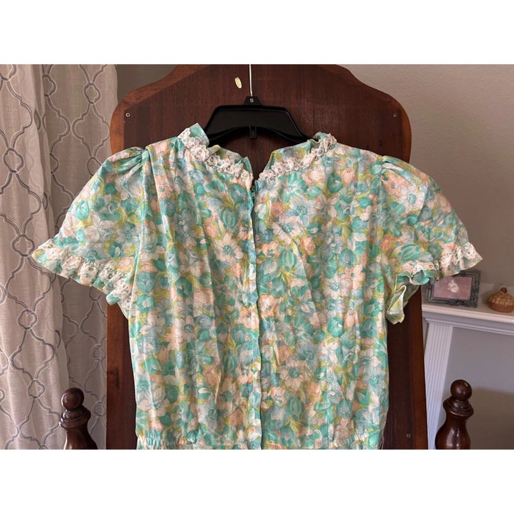 Vintage partners please Square dancing dress small country western floral - Picture 7 of 10